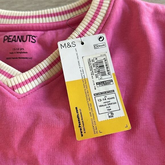 Marks & Spencer Rich Snoopy Pink 13-14 Years NWT - Picture 6 of 7